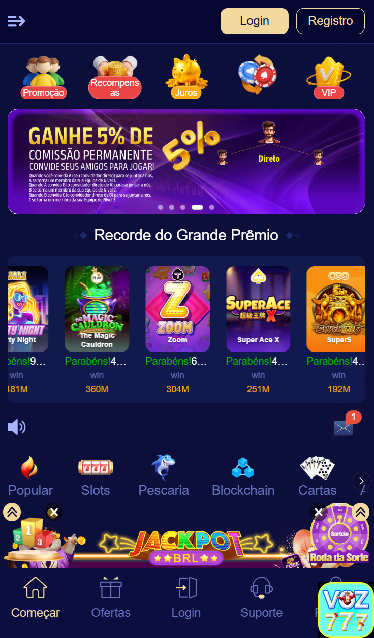 voz777.com Receba 25% de Cashback nas Apostas