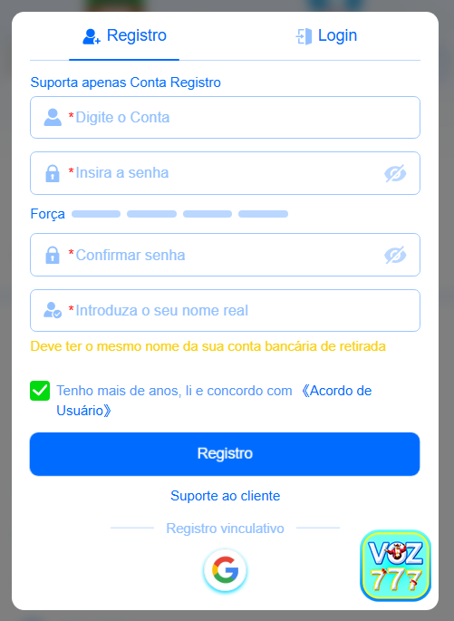 Recompensas VIP voz777.com